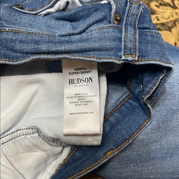 HUDSON Women's Krista Super Skinny Krista Low-Rise Distressed Ankle Jean 32 - Picture 8 of 12